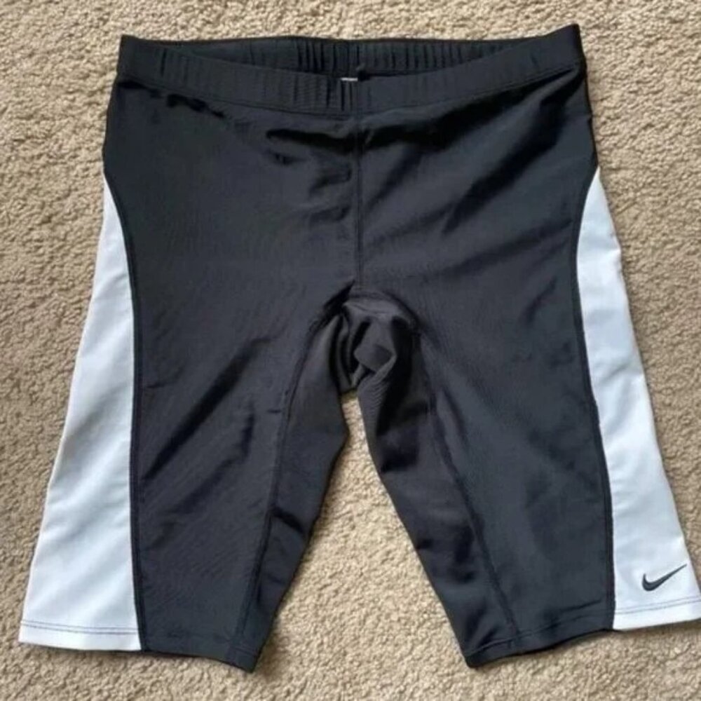 Men's Nike Swim Jammer - Men's Size 36, Black w White side panels, NEW w Tags